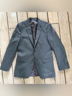 BANANA REPUBLIC CLASSIC Dark Charcoal Sports coat-Mens Slim Tailored 42L EUC